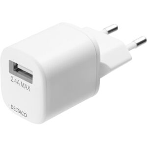 Deltaco Väggladdare USB-A/Lightning 1m