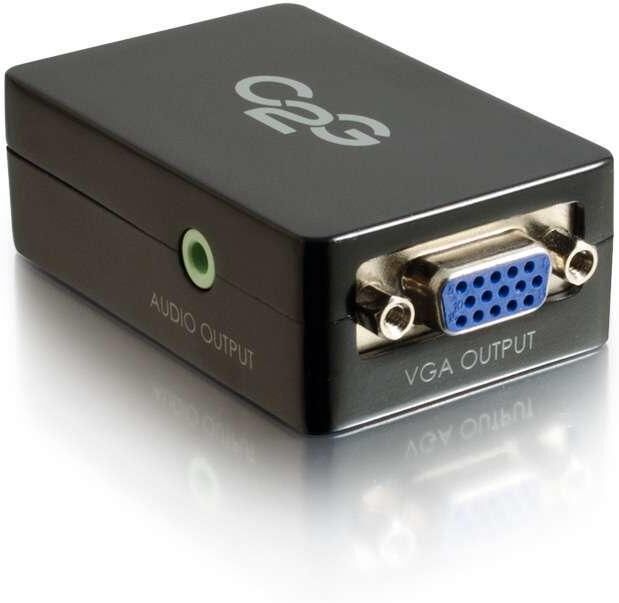 C2G Pro HDMI to VGA Converter - Videokonverterare - HDMI - VGA C2G Pro HDMI to VGA Converter - Videokonverterare - HDMI - VGA