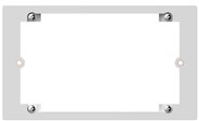 VISION Techconnect Modular AV Faceplate - Double-Gang Flush VISION Techconnect Modular AV Faceplate - Double-Gang Flush