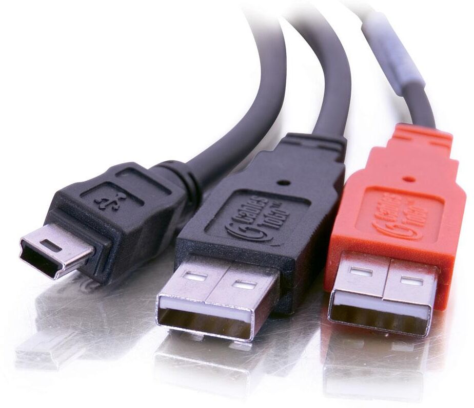 C2G "Y" Cable - USB-kabel - USB typ B (hane) till USB, USB C2G "Y" Cable - USB-kabel - USB typ B (hane) till USB, USB