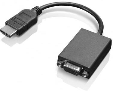 Lenovo - Videokort - HDMI (hane) till HD-15 (VGA) (hona) - 20 cm Lenovo - Videokort - HDMI (hane) till HD-15 (VGA) (hona) - 20 cm