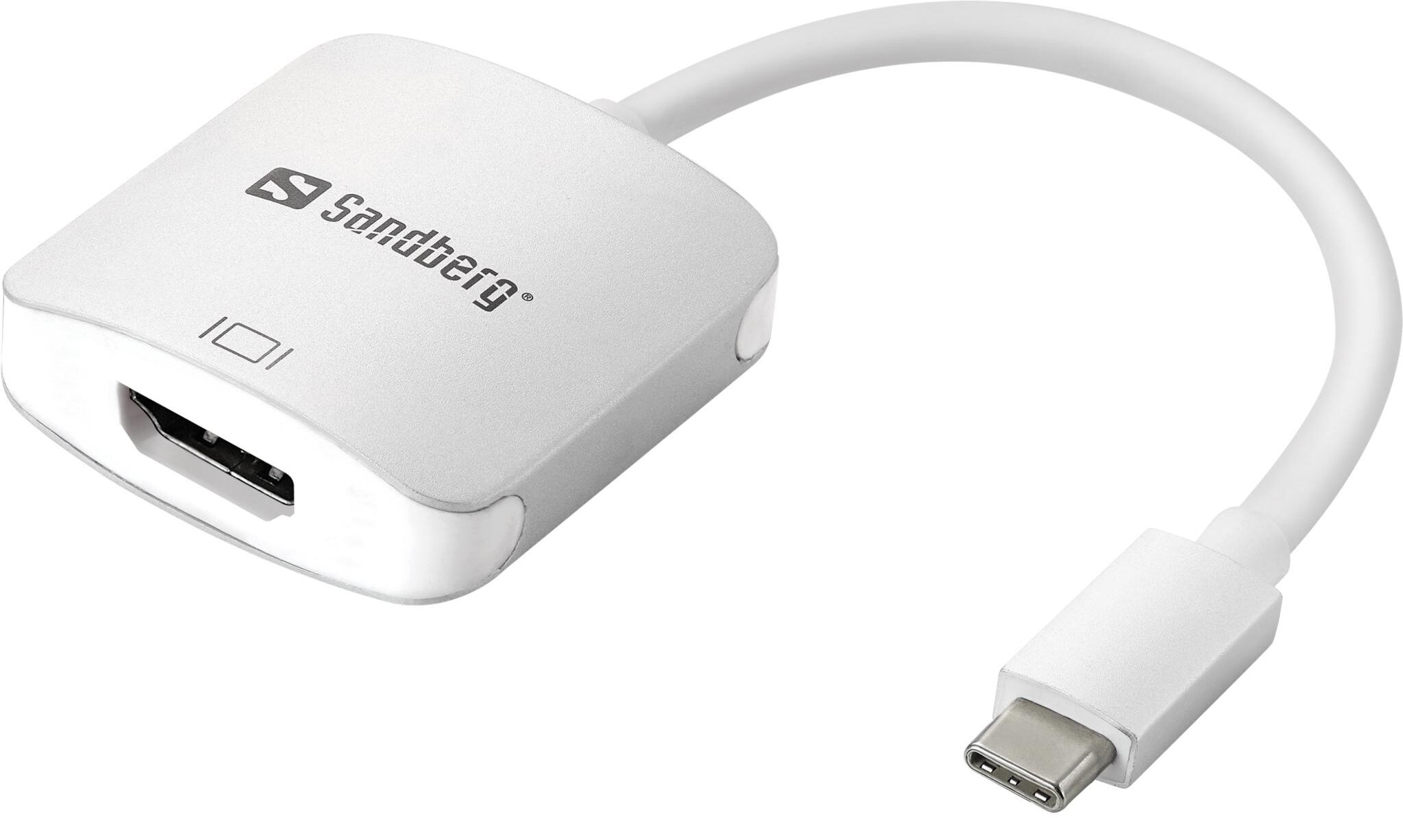 Sandberg USB-C to HDMI Link, White Sandberg USB-C to HDMI Link, White
