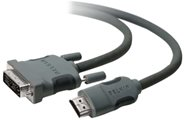Belkin - Videokabel - DVI-D (hane) till HDMI (hane) - 3 m Belkin - Videokabel - DVI-D (hane) till HDMI (hane) - 3 m