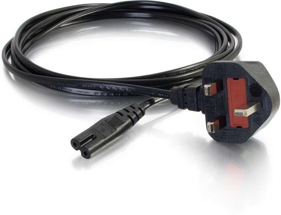 C2G Non-Polarised Power Cord - Strömkabel - IEC 60320 C7 till BS