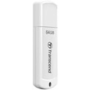 Transcend JetFlash 370 - USB flash-enhet - 64 GB - USB 2.0 - vit