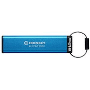 Kingston IronKey Keypad 200C - USB flash-enhet - krypterat - 512