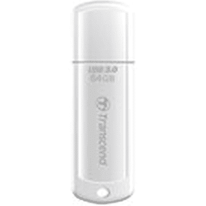 Transcend JetFlash 730 - USB flash-enhet - 64 GB - USB 3.0 - vit