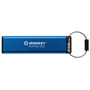 Kingston IronKey Keypad 200 - USB flash-enhet - krypterat - 256