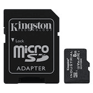 Kingston Industrial - Flash-minneskort (adapter, microSDHC till