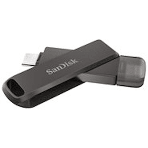 SanDisk iXpand Luxe - USB flash-enhet - 64 GB - USB-C / Lightning