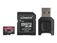 Kingston Canvas React Plus - Flash-minneskort (microSDXC till