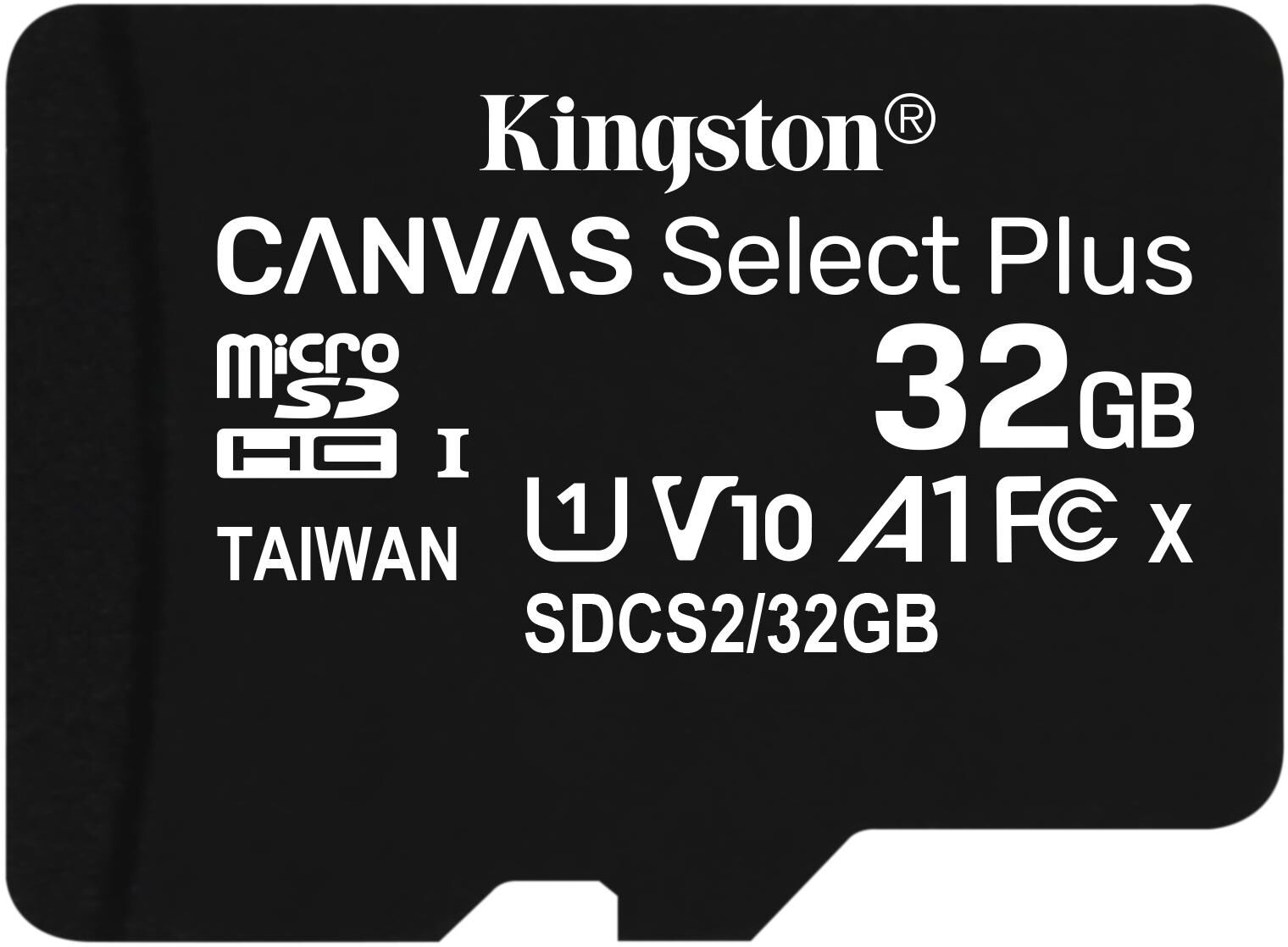 Kingston Canvas Select Plus - Flash-minneskort - 32 GB - A1 / Kingston Canvas Select Plus - Flash-minneskort - 32 GB - A1 /