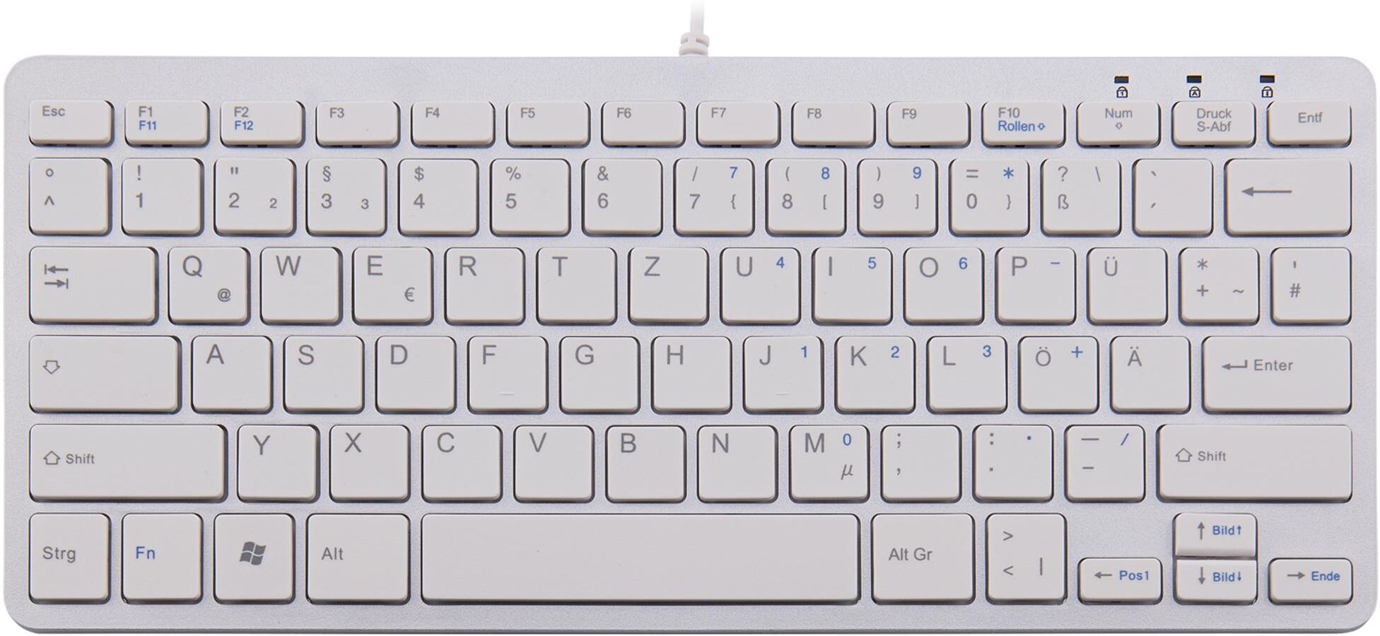 R-Go Compact Keyboard, QWERTZ (DE), white, wired R-Go Compact Keyboard, QWERTZ (DE), white, wired