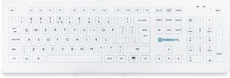 Tangentbord med slät yta Purekeys PK-KRF trådlöst Tangentbord med slät yta Purekeys PK-KRF trådlöst