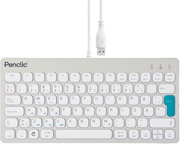 Penclic Mini Keyboard C3, corded (grey)