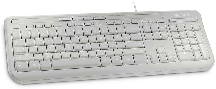 Microsoft Wired Keyboard 600 - Tangentbord - USB - engelska - vit Microsoft Wired Keyboard 600 - Tangentbord - USB - engelska - vit