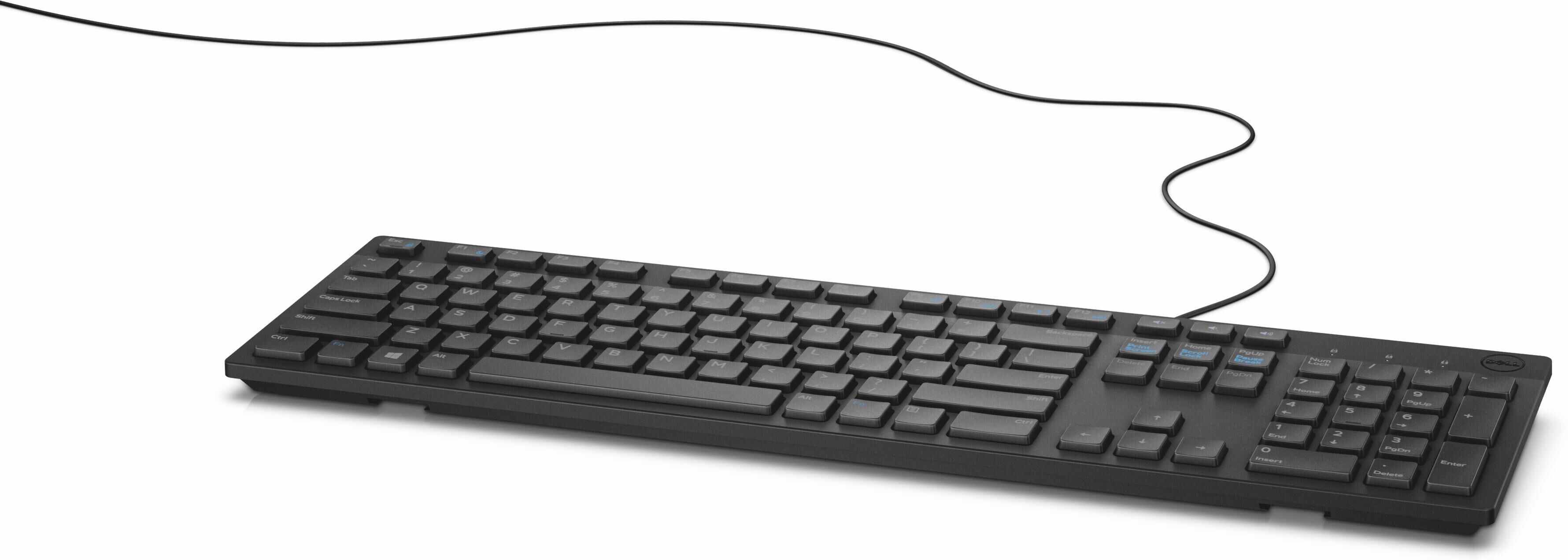 Dell KB216 - Tangentbord - USB - QWERTY - norsk - svart - för Dell KB216 - Tangentbord - USB - QWERTY - norsk - svart - för