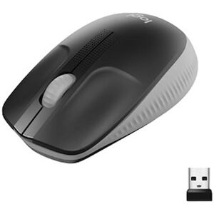 Logitech M190 Full-size wireless mouse, Mid Grey