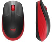 Logitech M190 Full-size wireless mouse, Red