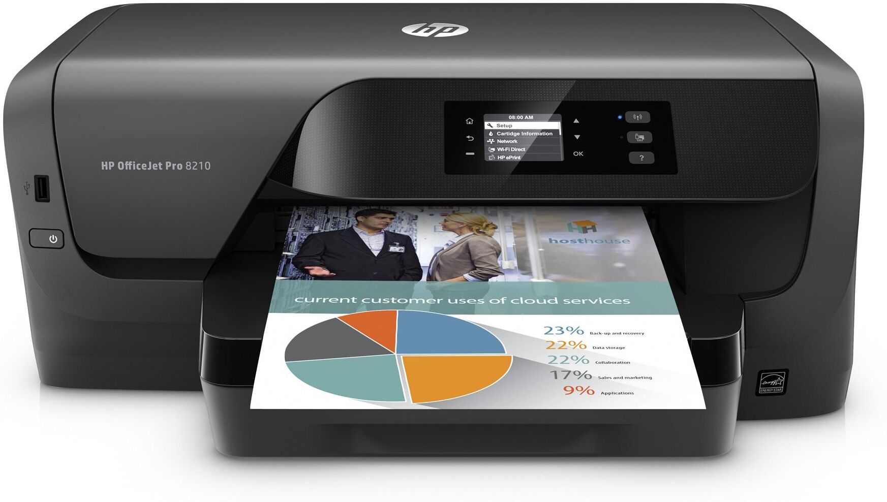 HP Bläckstråleskrivare HP Pro 8210 HP Bläckstråleskrivare HP Pro 8210