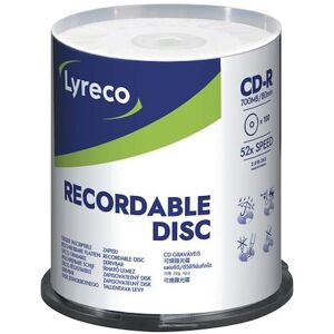 CD-R LYRECO 700MB 100/fp