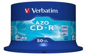 Verbatim AZO, CD-R, 52X, Crystal (50) Verbatim AZO, CD-R, 52X, Crystal (50)