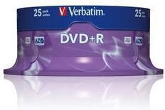 Verbatim DVD+R Verbatim Cakebox, 4,7Gb, 25/fp Verbatim DVD+R Verbatim Cakebox, 4,7Gb, 25/fp