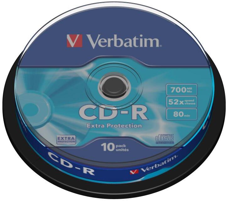 Verbatim CD-R 700MB/80min 52x spindle  (10) Verbatim CD-R 700MB/80min 52x spindle  (10)
