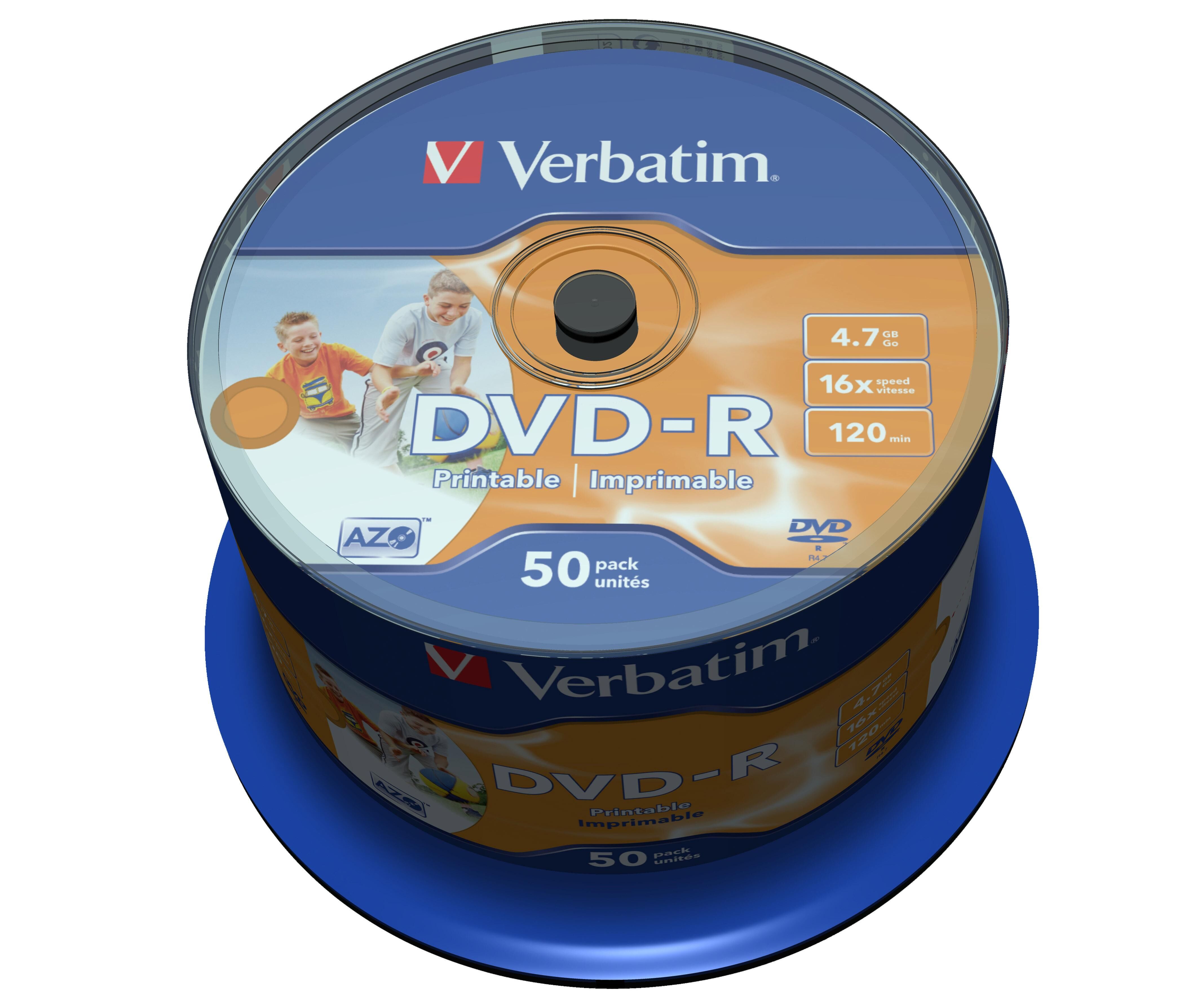 Verbatim DVD-R Verbatim Printable 50/fp