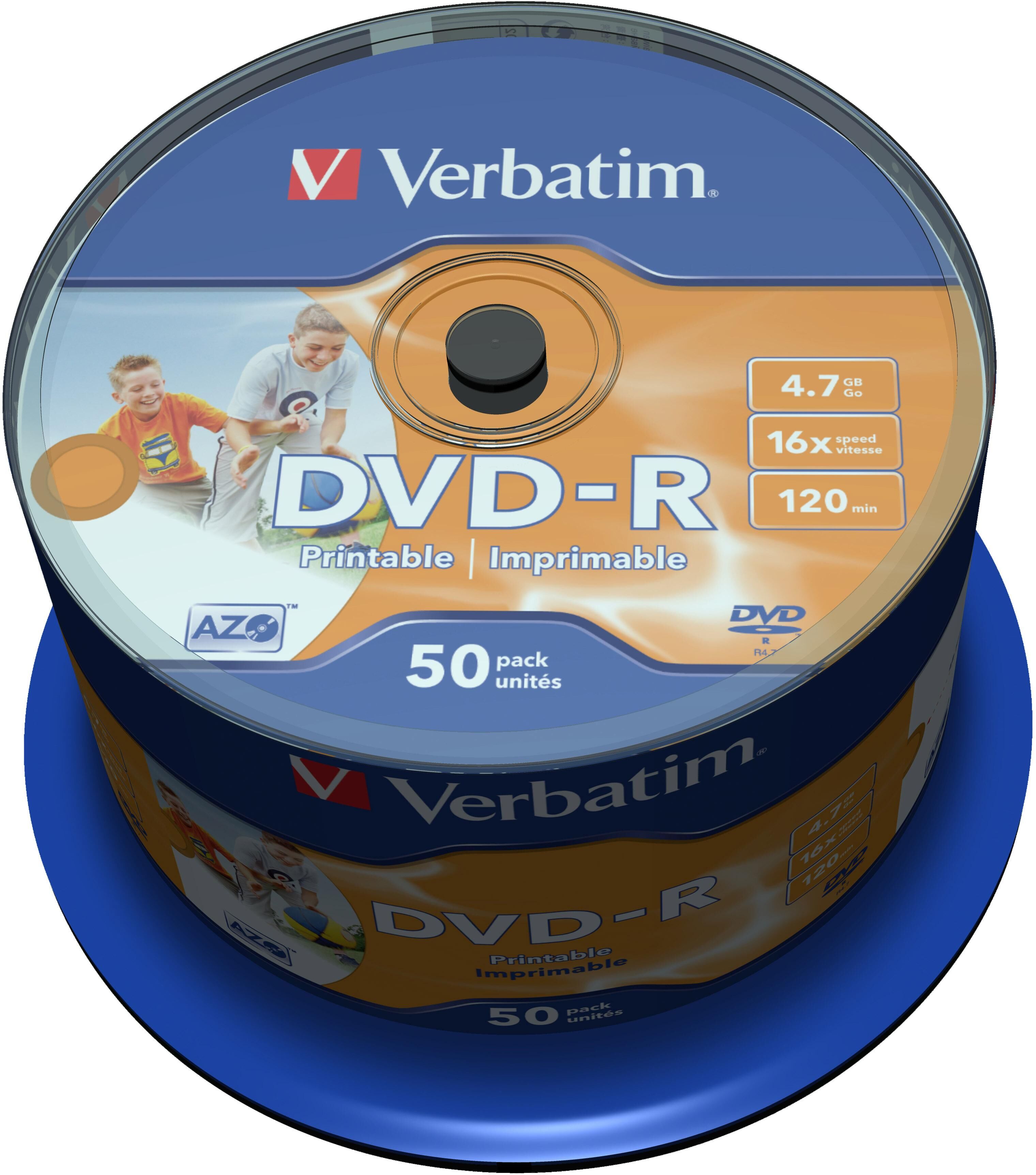 Verbatim DVD-R Verbatim Printable 50/fp Verbatim DVD-R Verbatim Printable 50/fp