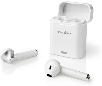 Hörlur+Mic NEDIS TWS HPBT3052WT Vit Hörlur+Mic NEDIS TWS HPBT3052WT Vit