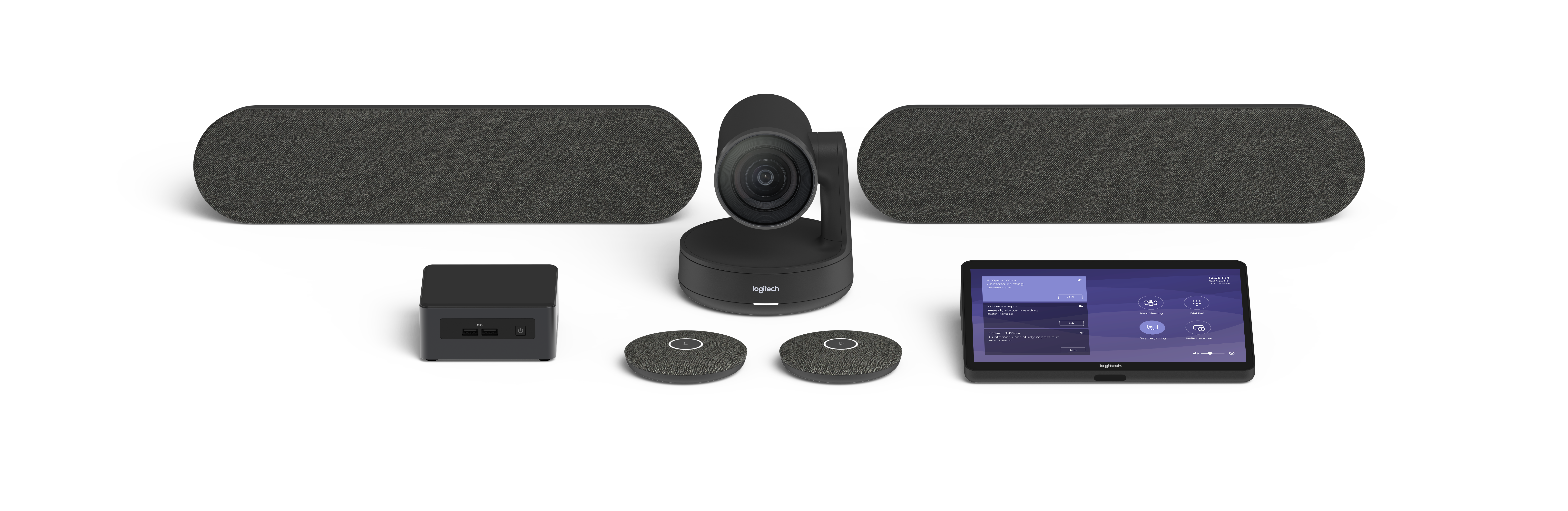 Logitech Room Solutions for Microsoft Teams include everything
