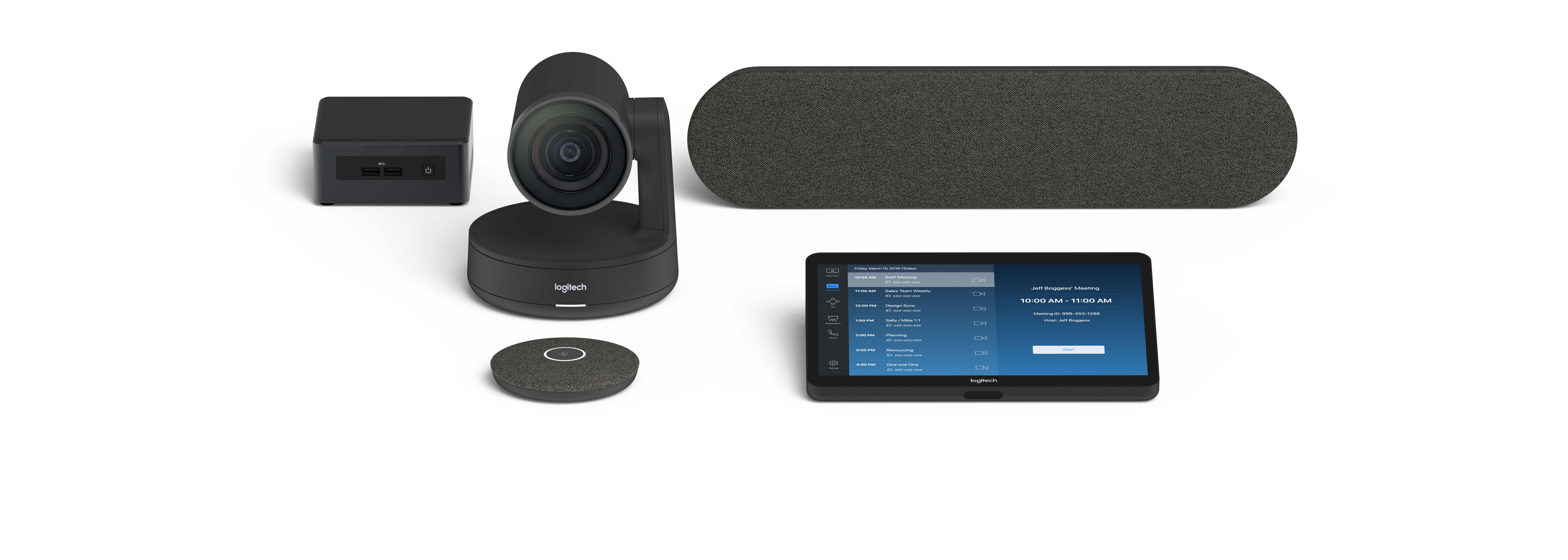 Logitech Room Solutions for Zoom include everything you need to