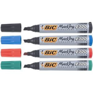 Märkpenna BIC Eco 2300, sned, 4 färger