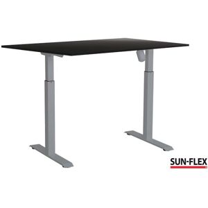 Bord SUN-FLEX II höj/sänk 120x80 grå/sva