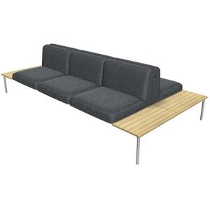 Soffa SONA 4-sits dubbel SO/402/N/84 grå