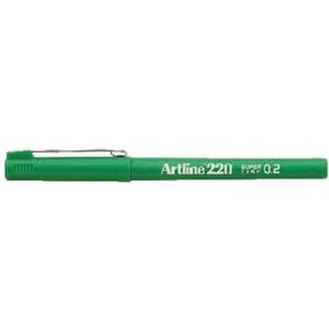 Fiberpenna ARTLINE 220 grön 12st