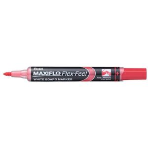 Whiteboardpenna PENTEL Maxiflo Flex röd 12st