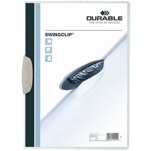 Klämmapp DURABLE Swingclip A4 Vit, 30 blad, 5/fp 5st