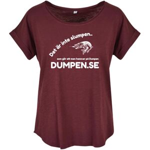 DUMPEN.SE   Lång T-shirt Gädda   DamLCherry Cherry