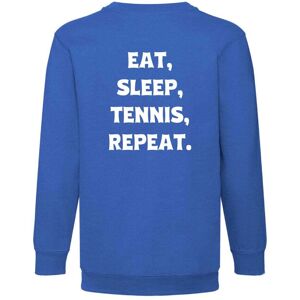 Eat Sleep Tennis Repeat Sweatshirt   Junior   Helsingborgs TK164clRoyalblå Royalblå