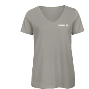 V-ringad T-shirt   Dam   Dumpen.seSLight Grey Light Grey