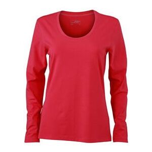 Långärmad T-shirt Stretch   DamLRosa Rosa