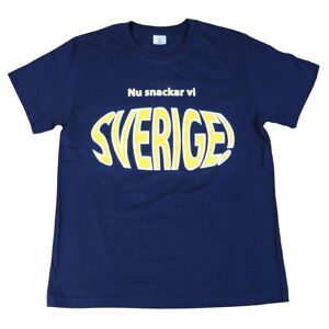 T-shirt Nu Snackar Vi Sverige   Barn146/152clMarinblå Marinblå