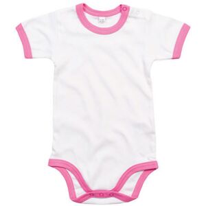 Body Ringer Retro   Baby3-6 MånaderVit/Rosa Vit/Rosa