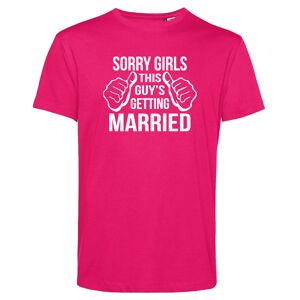 Sorry Girls This Guy Is Getting Married T-shirt   HerrSMagenta Magenta