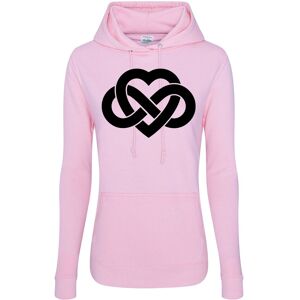 Infinity HEART - Hoodtröja College   DamSBabyrosa Babyrosa