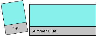 Lee Colour Filter 140 Summer Blue Lee Colour Filter 140 Summer Blue