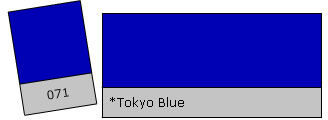 Lee Filter Roll 071 Tokyo Blue Lee Filter Roll 071 Tokyo Blue