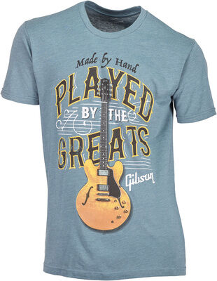 Gibson T-Shirt Played By. Blue M Gibson T-Shirt Played By. Blue M
